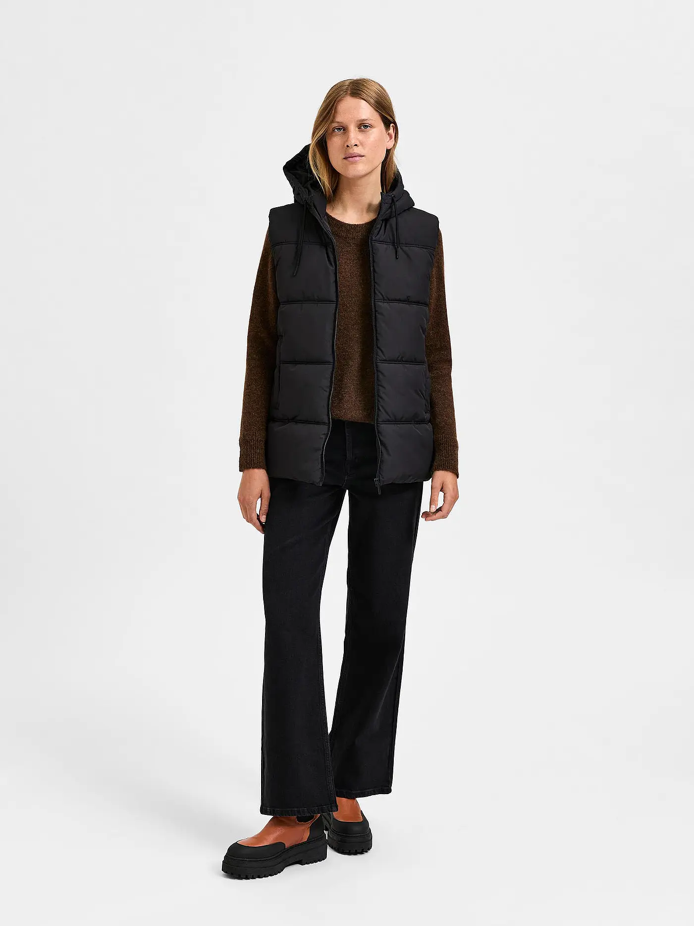 SELECTED FEMME | Steppgilet SLFALINA | schwarz